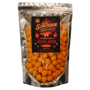 Extremely HOT - SMOKE BOMB - Scorcheeze - Cheese Puffs - Cheese Balls - Cheesy Poofs