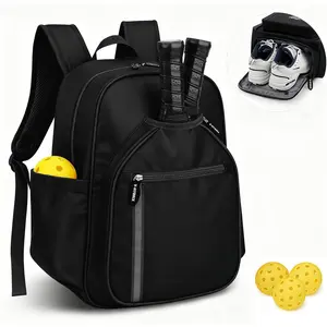 Pickleball Bags, 30L Deluxe Waterproof Pickleball Backpack with Shoe Compartment for Men Women Pickle Ball Gift Accessories for Pickball Lovers