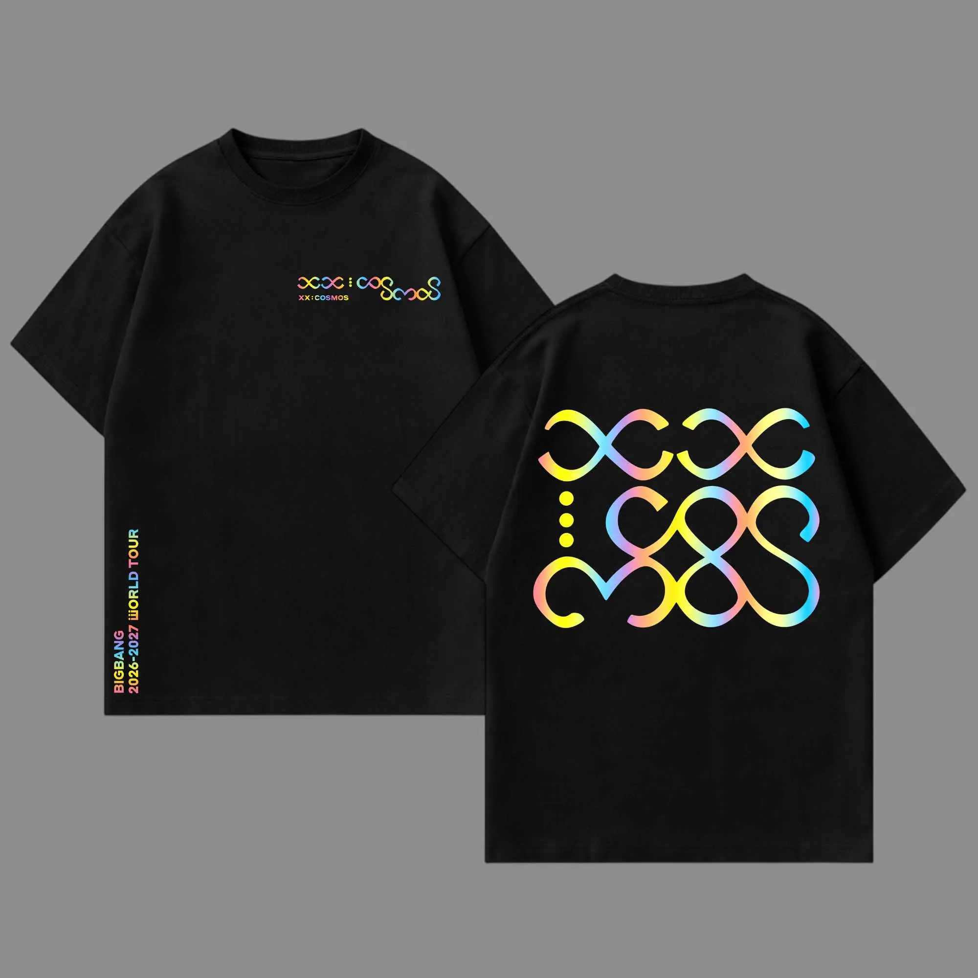 BIGBANG  XX : COSMOS WORLD TOUR V2 Premium Cotton T-Shirt - G-Dragon Taeyang Daesung Graphic Tee, KPOP Concert Tour Merch, Cute Festival Summer Shirt, Unisex Gift for Latin Fans