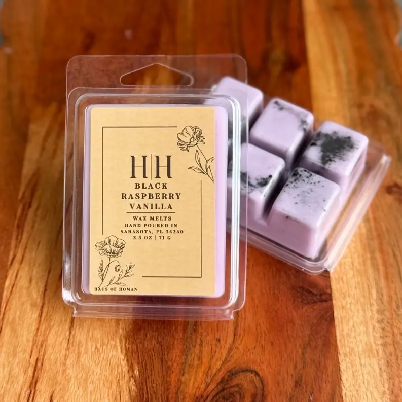 H|H Black Raspberry Vanilla 2.5oz 71g Scented Wax Cubes for Home Fragrance Hand Poured in Sarasota,FL