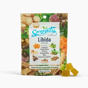 Libida Gummies – Natural Energy & Vitality Support | Cordyceps, Ginkgo Biloba, Ginseng, Maca & Ashwagandha | Plant-Based, No Preservatives, Watermelon Flavor Fitness Dietary Supplement