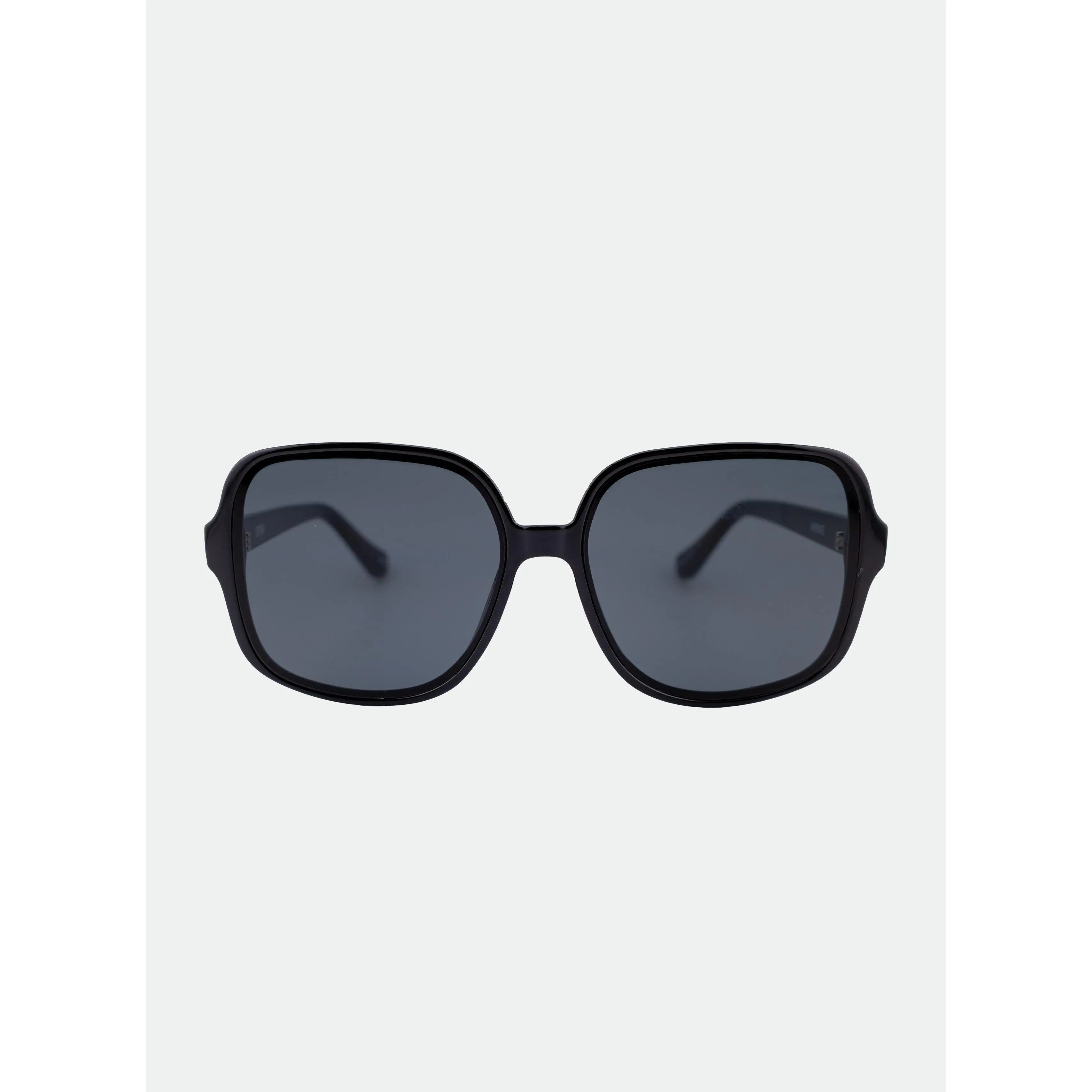 OTRA Annie Thin Round Frame Sunglasses for Women, Modern Classic Shades with a Shiny Black Finish, Lightweight with 100% UV Protection, Trendy Styling Sunglasses, Fashionable Frames Sunglasses, Stylish Accessories