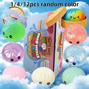 Cute Big Bun Decompression Toy, Relieves Anxiety, Soft Tpr Material, Unboxing Surprise, Holiday Gift, Office Desktop Accessory