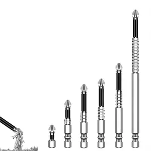High Hardness Metal Screwdriver Bit, Anti-Slip Cross Design, Perfect for DIY and Repair Tasks, Durable Tool Accessory