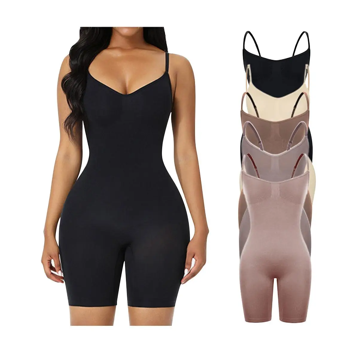 FeelinGirl Shapewear for Women Butt Lifter Bodysuit Tummy Control Seamless Shapewear Womenswear Basic live stream
