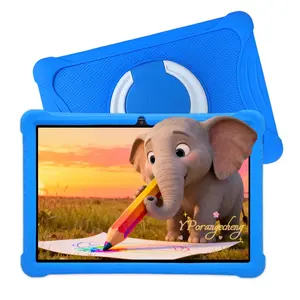 New Design Portable Wireless Tablet | Educational Learning & Entertainment Machine for Students & Kids | 10.1" Touchscreen Tablet | 5G WiFi + Dual Camera | Includes Shockproof Case | HD Screen | Perfect for Students Kids Office Study (Blue/Pink)