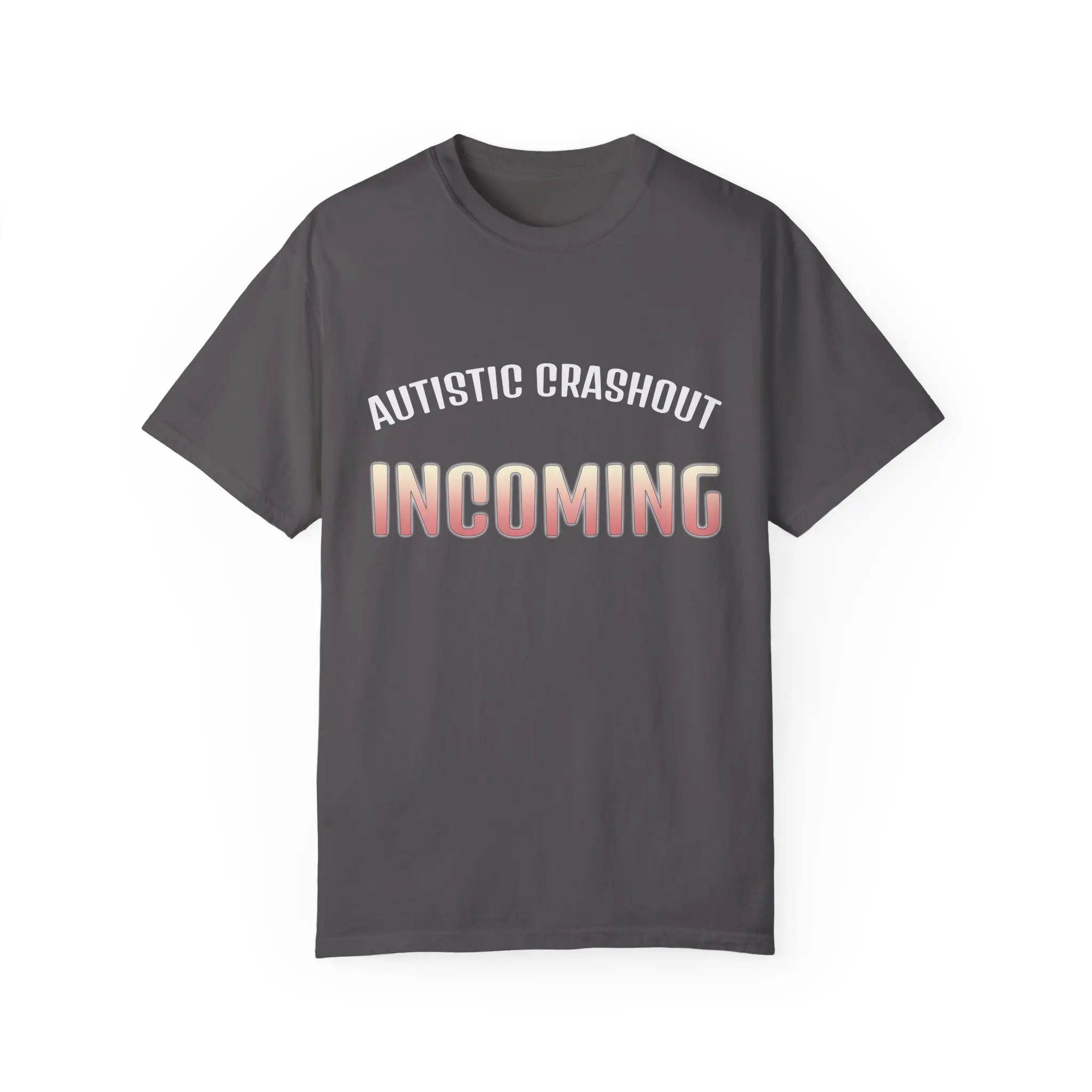 Autistic Crashout Incoming T-Shirt, Unisex Graphic Tee, Cat Lover Gift, Awareness Apparel, Casual Style for All