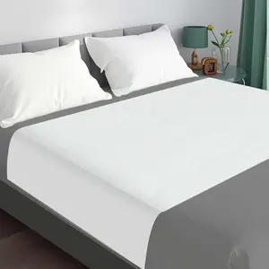 Bed Pads Washable Waterproof for Incontinence Adults, Reusable Wetting Pad Mattress Protector Underpads Tuckable Quick Dry, Fits King Size Bed, 36" x 76", White