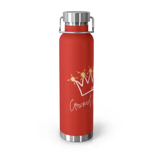 Bottle, Inspirational 'Always looking up' Design, Water Flask, Stainless Steel, Travel Mug, Hot Cold Thermos, Eco-Friendly Tumbler