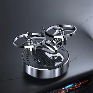 Solar-powered car air purifier, car air freshener, alloy material, car interior decoration items, car dashboard decoration items, universal car accessories for both men and women