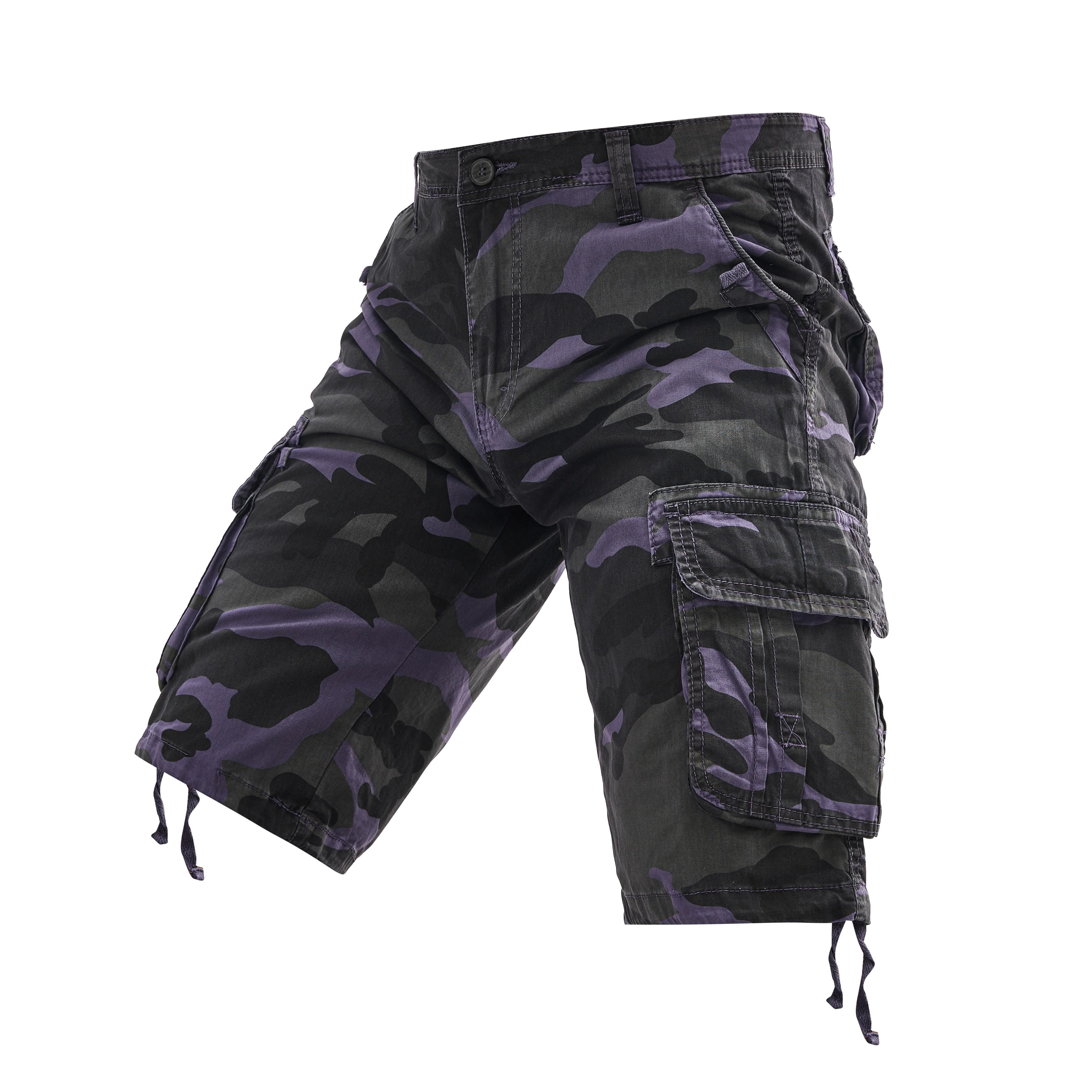 Men's Camo Cargo Shorts Multi-Pocket Lightweight Wear-Resistant Fashion Work for Hiking Camping Climbing Working Daily Casual Streetwear Durable Flexible Comfortable