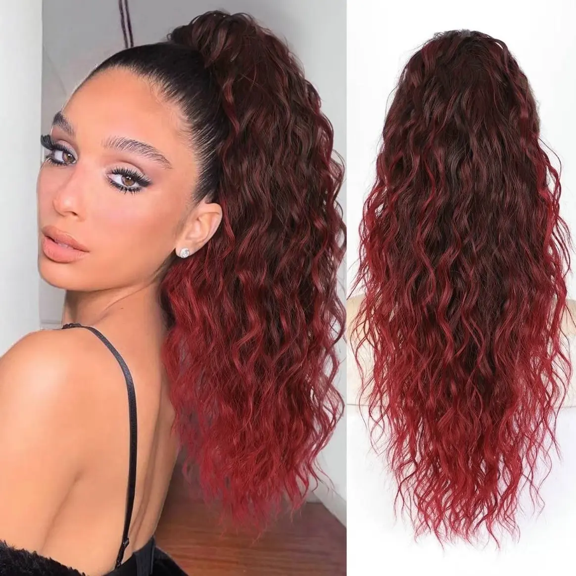 22inch Ombre Burgundy