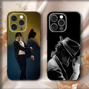 Singer M-Michaels J-Jacksons Phone Case For iPhone 17,16,15,14,13,12,11,Pro,Max,Plus,Air,X,XS,XR,SE,8,7,Mini,Soft Black Funda