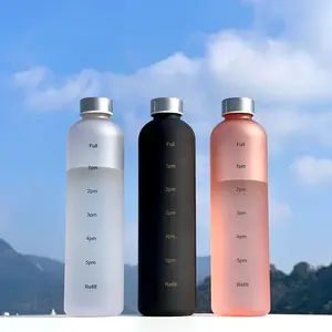 Matte Finish Water Cup, 1000ML Large Capacity Spring Summer Water Bottle, Student School Water Jug, Perfect for Gym Exercise and Work, Water Storage Bottle