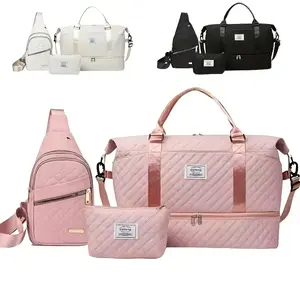 Women's Travel Bag Set, Large Capacity Shoulder Bags & Handbags, Casual Fashion Design, Ideal for Daily Use, Business Trips, Sports