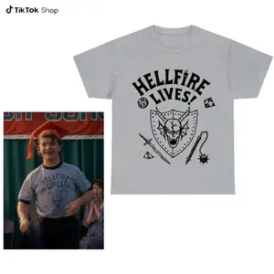 Hellfire Lives T-Shirt, Dustin Hellfire Lives Shirt, Stranger TShirt, Shirts For Fan