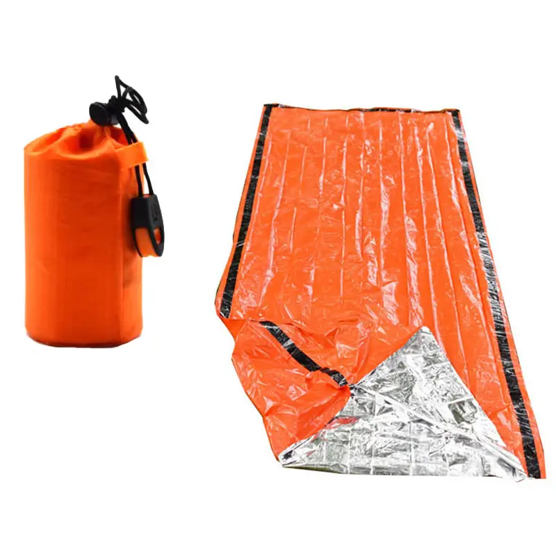 Waterproof Thermal Emergency Survival Sleeping Bag Portable Mylar Thermal Blanket Outdoor EDC Camping Rescue Gear