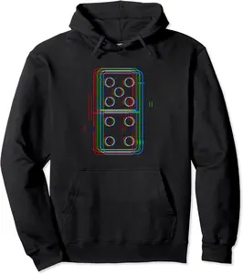 Domino Glitch Halloween Matching Group Costume 5-4 Easy Lazy Pullover Hoodie - 33B09DR728K8