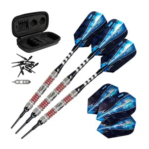 Viper Astro Tungsten Soft Tip Darts Red Rings 18 Grams Set of 3 for Dart Players & Collectors