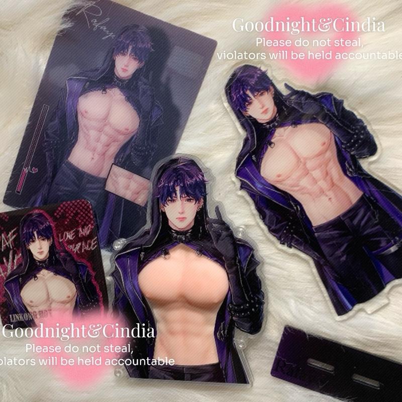 Love and Deep Space Sylus Zayne Caleb Xavier Rafayel Hand-drawn manuscripts Anime Acrylic Badge Standee Tech Artistic Print