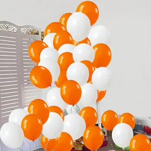 Orange White Balloons 12 inch Latex Balloons 80-Pack for Party Balloons for Wedding Birthday  Shower Party Decorations