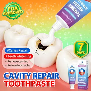 ZKRICARO Anti-Cavity Repair Toothpaste, Gentle Formula for Enamel Strengthening, Plaque Removal, and Sensitive Teeth Relief with Peppermint Oil