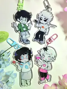 Homestuck Alpha Kid Keychain Charms, Homestuck Keychain - Cute, Durable, And Perfect For Bags, Keys, Or Gifts. Great For Daily Use Or As Thoughtful Little Gifts For Your Friends And Yourself.