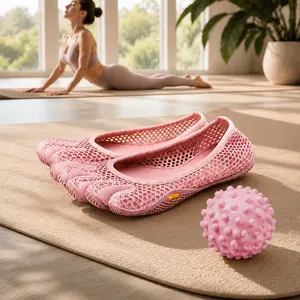 Breathable Mesh Split Five-Toe Barefoot Shoes for Women, Zero Drop Anti-Slip Lightweight Minimalist Footwear for Yoga, Pilates, Indoor Gym, Beach and Water Sports