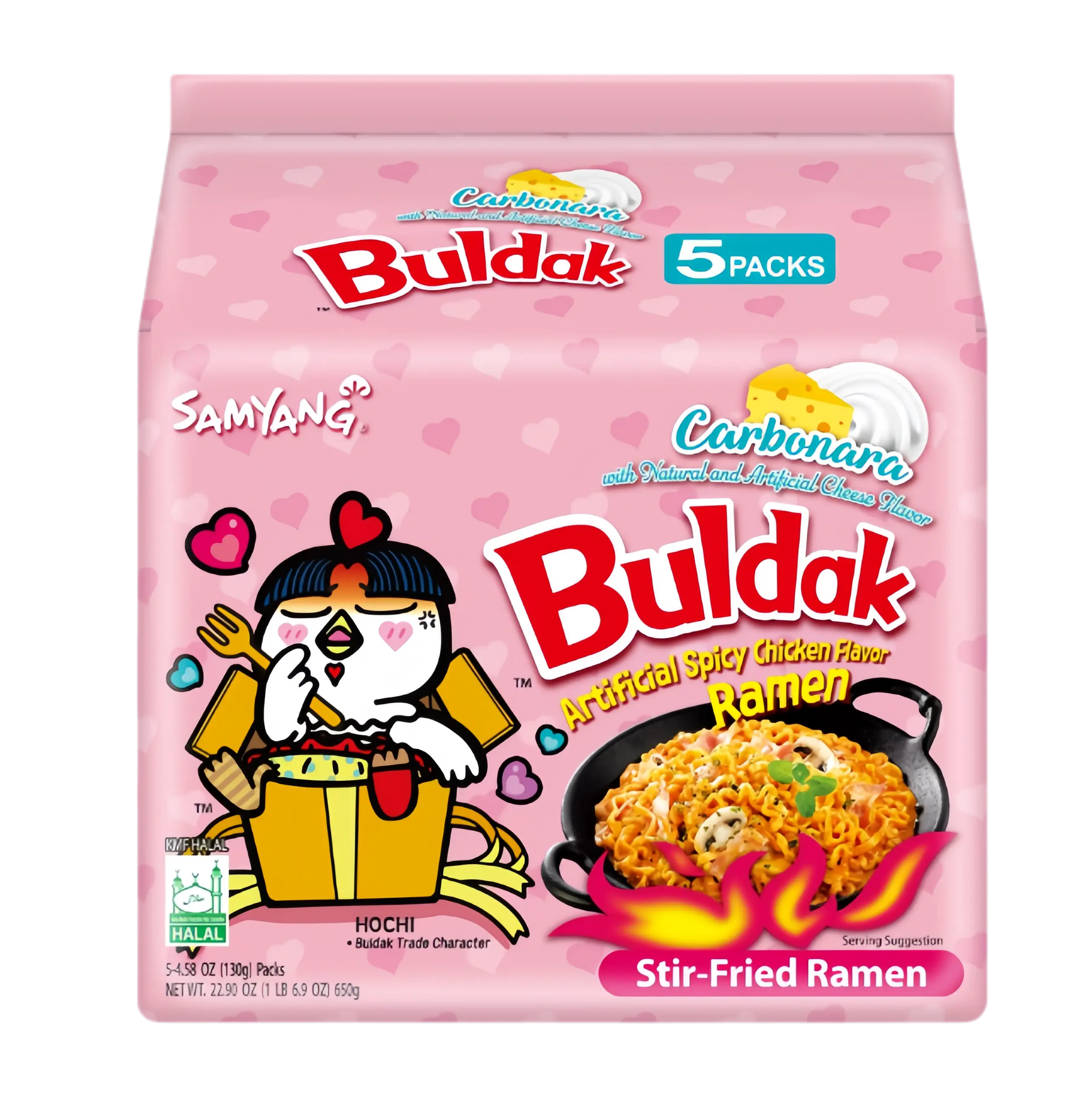 Samyang Buldak Ramen Carbonara Hot Chicken Flavor 5pk
