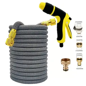 High Pressure Car Wash Water Gun Set, Garden Magic Retractable Hose Soft Tube, Gardening Irrigation Pipe, Lawn Care Tool
