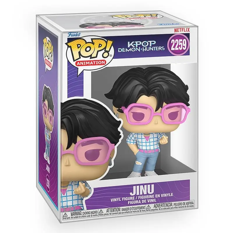 Funko POP KPop Demon Hunters - Jinu Saja Boys Vinyl Figure with Epic Collectibles Premium Box Protector Included
