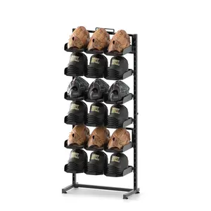 Vantage Mounts Mobile Boutique Hat Display Stand, 6-Tier Heavy Duty Black Metal Organizer For 180 Baseball Caps, Freestanding Tower Rack For Fitted Hats, Snapbacks, Pop-Up Shop Event Setup, Vendor Market Display And Streetwear Closet Room Storage tiktoksh