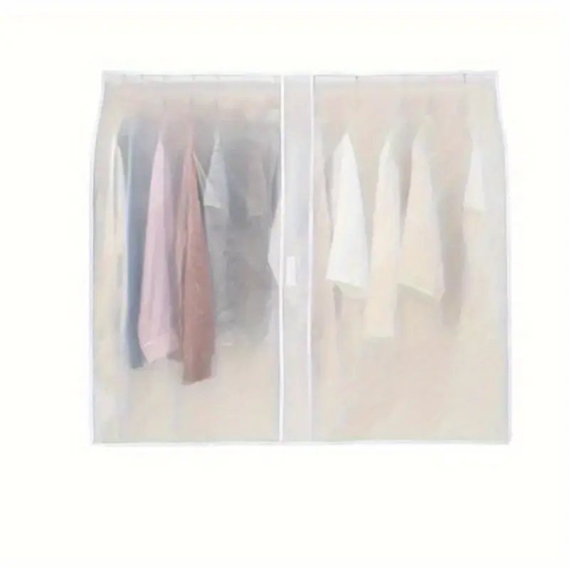 1pc Household Clothing Dust-proof Cover Translucent Dust-proof Clothing Cover Wardrobe Storage Suit Hanging Bag Dust-proof Bag