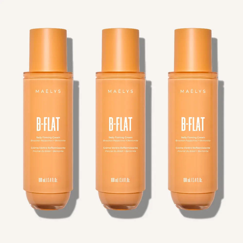 MAËLYS B-FLAT Clinically Proven Firming Cream x 3 | Save $30 | Save on the Best Selling Stretch Mark Cream Smooth Avocado