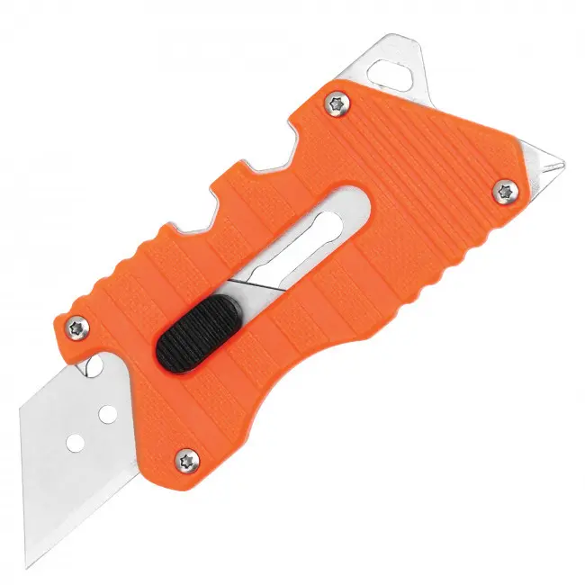 3 Inch Multi-Tool Pocket Knife – Screwdriver Utility Tool – Compact Folding Design – Construction Warehouse Retail Work – Mechanic Maintenance DIY – Black Blue Orange