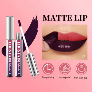 Long Lasting Lip Inks Korean Matte Lip Tint Peel Off Matte Tick for Lips Stick Liquid Lipstick Waterproof Makeup