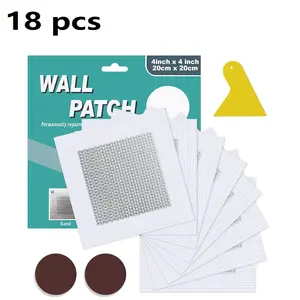 Wall Repair Patch Kit, 18pcs/set Wall Repair Patch Kit with Scraper, Drywall Patches for Large Holes and Cracks, Perfect for Home Interior Wall Repair #GLOBAL PICKS