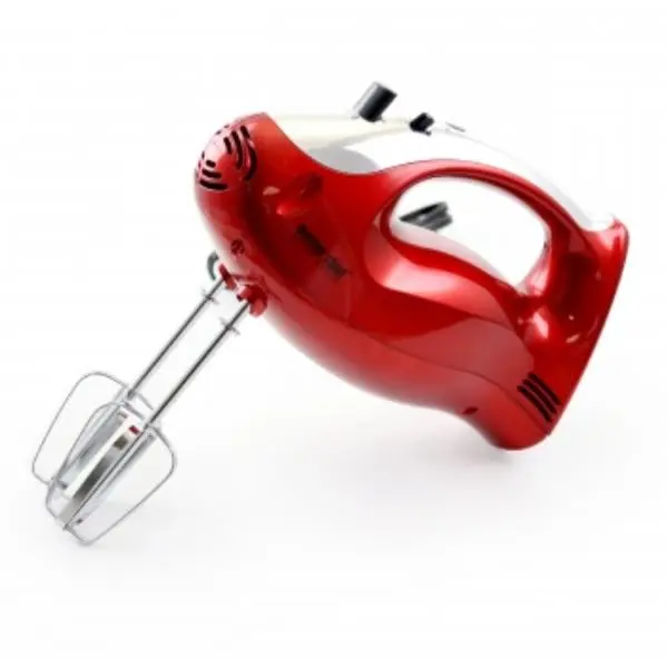 Better Chef IM-817RC Compact Easy-Operation Hand Mixer - Red Household Kitchen Appliance