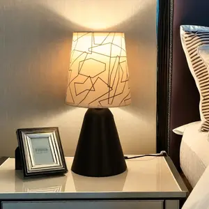 USB Powered Small Table Lamp Bedside Light, Fabric Shade, Ideal for Hotels, Cafes, Bars, Offices, Home Decor, Perfect Christmas Gift