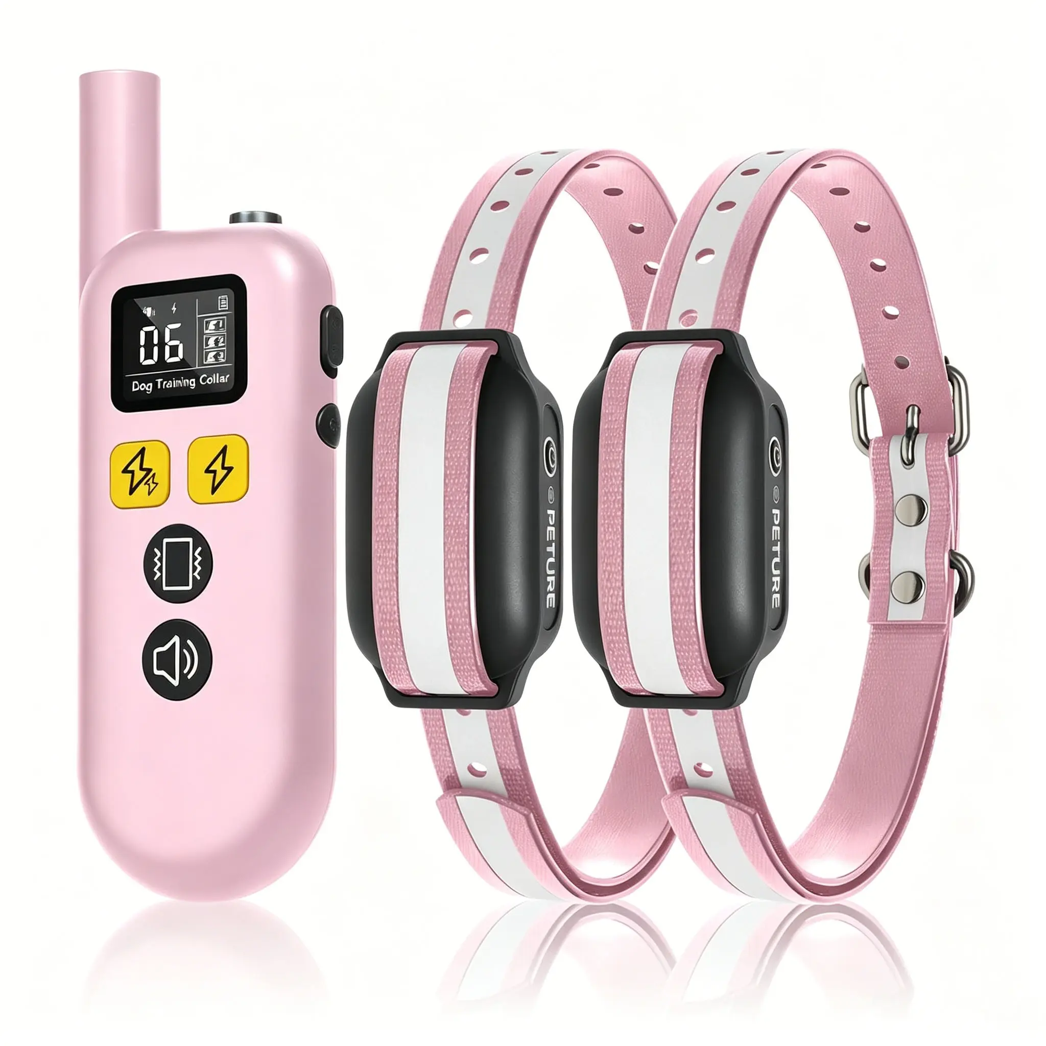 Dog Shock Collar for 1/2/3 Dogs, 3300ft Training Collar with Remote, Training Aid, 4 Modes, Rechargeable Collars, Adjustable, Waterproof, for Medium Large Dogs