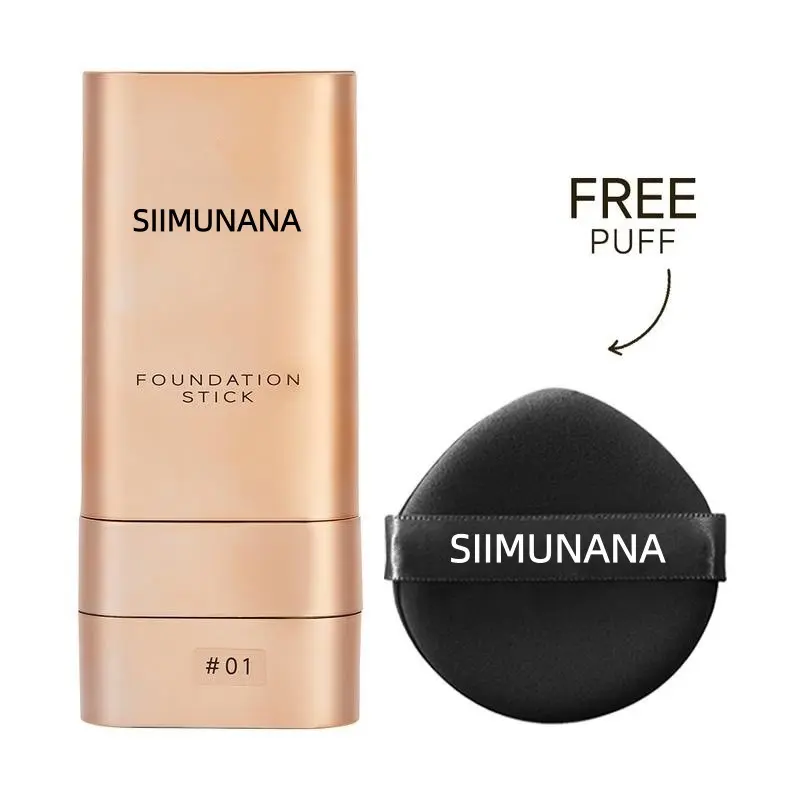 Foundation stick contouring concealment, light and long-lasting, does not remove makeup, does not jam powder