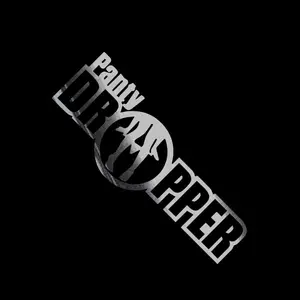 JDM Panty Dropper Fun Vinyl Decal Sticker UV & Waterproof Bumper Window Laptop Automotive Water Bottle Gift accessories – SILVER CHROME 8"