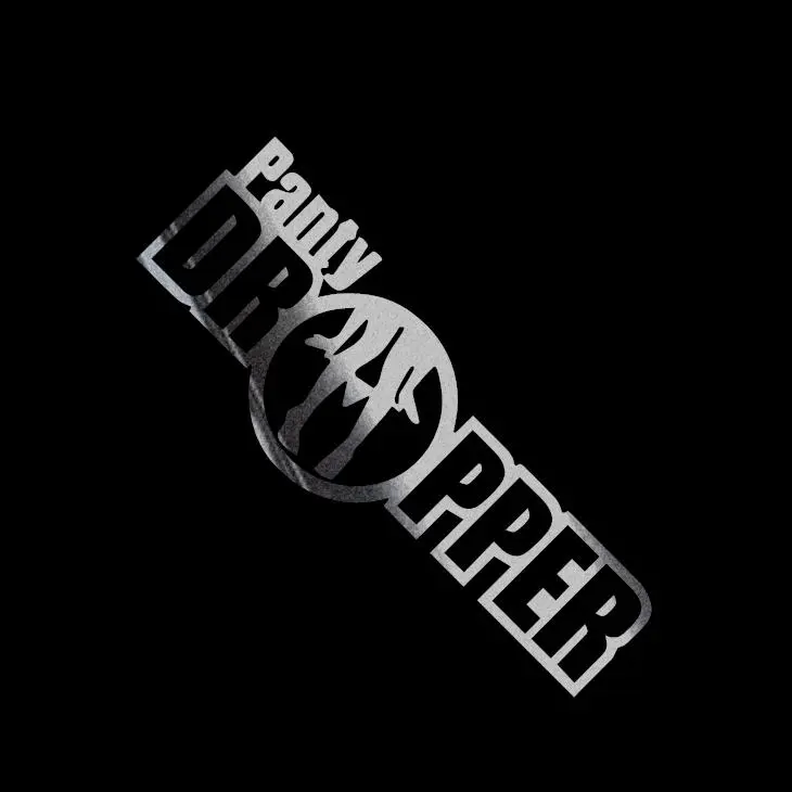 JDM Panty Dropper Fun Vinyl Decal Sticker UV & Waterproof Bumper Window Laptop Automotive Water Bottle Gift accessories – SILVER CHROME 8"