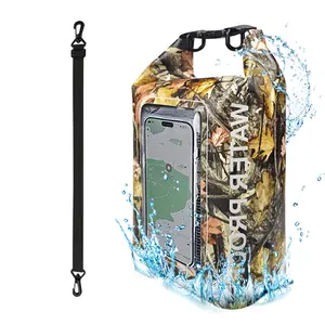 5L Waterproof Phone Pouch, Large Capacity PVC Outdoor Rafting Crossbody Bag, Touchscreen Waterproof Phone Bag