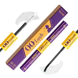 OQLash Bond&Seal(White Glue), 2-in-1 Lash Glue for Eyelash Extensions Gentle Latex-Free Formula Waterproof Super-strong Hold Long-lasting 72 Hours Non-Irritating Sweat-proof 10ml Makeup Cosmetic