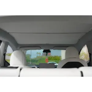 Tesla Model Y Sunroof Sunshade Glass Roof 2 in 1 Kit (New Version) Available in Black and Beige Color