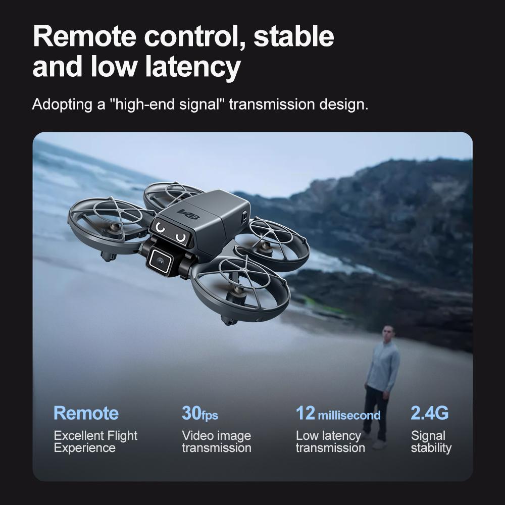 HD Mini RC Drone with Dual Cameras, Optical Flow Positioning, 360° Stunt Rolls, One-Key Takeoff and Landing, Ideal for Beginners, Indoor/Outdoor Flight, Includes 2 Batteries, Stable and Easy to Control obstacle avoidance