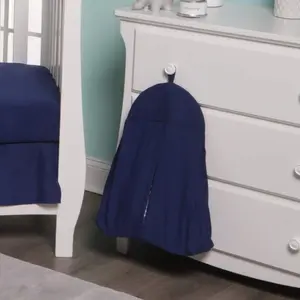 Everyday Kids Hanging Navy Diaper Stacker – Portable Nursery Organizer for Changing Table