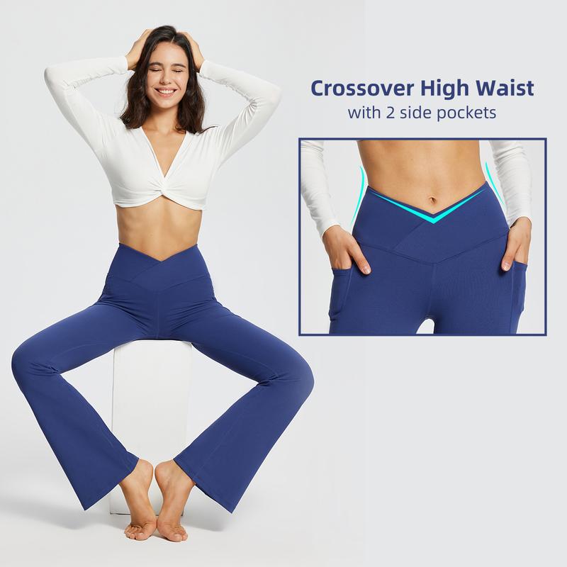 baleaf 29''/32''/34'' inseam Women Flare Leggings Crossover V-Cut Yoga Pants Flare Khakis High Waist Casual Workout Lounge Tall Bottom Pockets Petite Girls Forbidden Pants baleaf 29''/32''/34'' inseam Women Flare Leggings Crossover V-Cut Yoga Pants Flare Khakis High Waist Casual Workout Lounge Tall Bottom Pockets Petite Girls Forbidden Pants