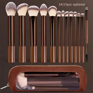 Professional Makeup Brush Set, Beauty Tool Kit, Cosmetics Brushes Combination, 13 Sets, Foundation Eye Mixed Highlighter, Includes Storage Bag, Blending Brush